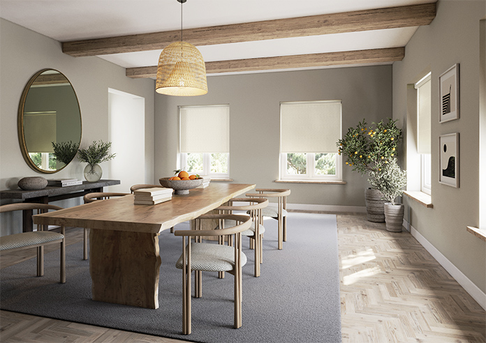 Perla, Powder White - Roller Blind - Image 7